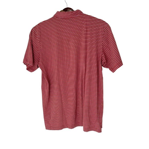 Peter Millar Men's Front Pocket 100% Cotton Short Sleeve Red Stripe Golf Polo-XL - Picture 3 of 6